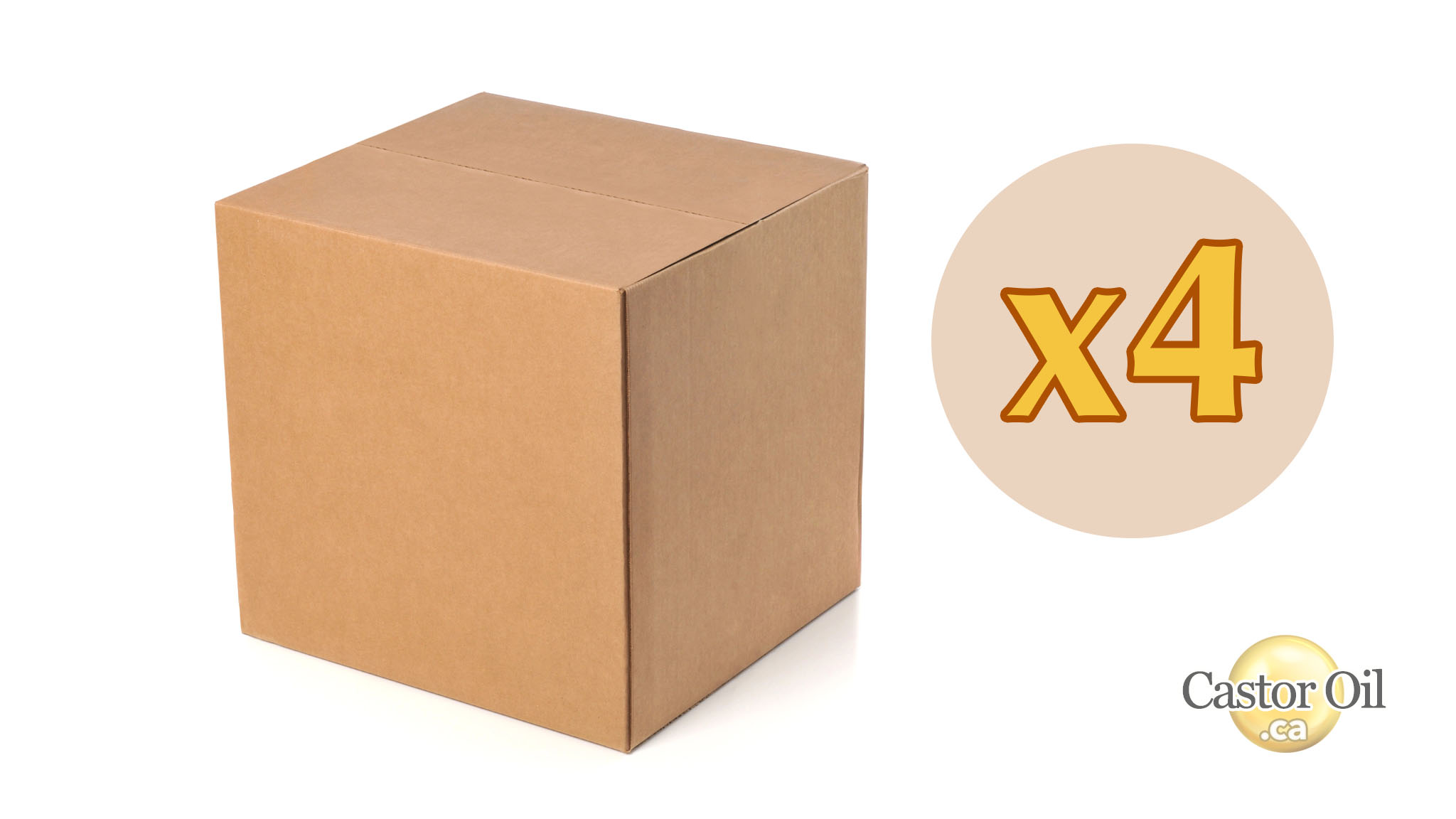 Cold Pressed Castor Oil (with Dropper + Roller) x4 Case Deal
